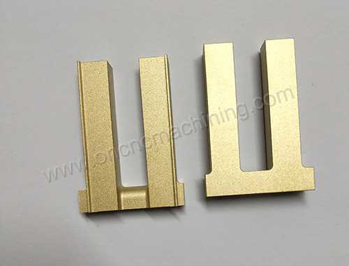 CNC machined naval brass heatsink with 120# sandblasted